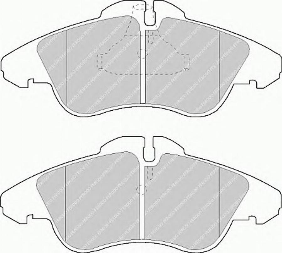 Ferodo FSL1038 - Тормозные колодки, дисковые, комплект www.autospares.lv