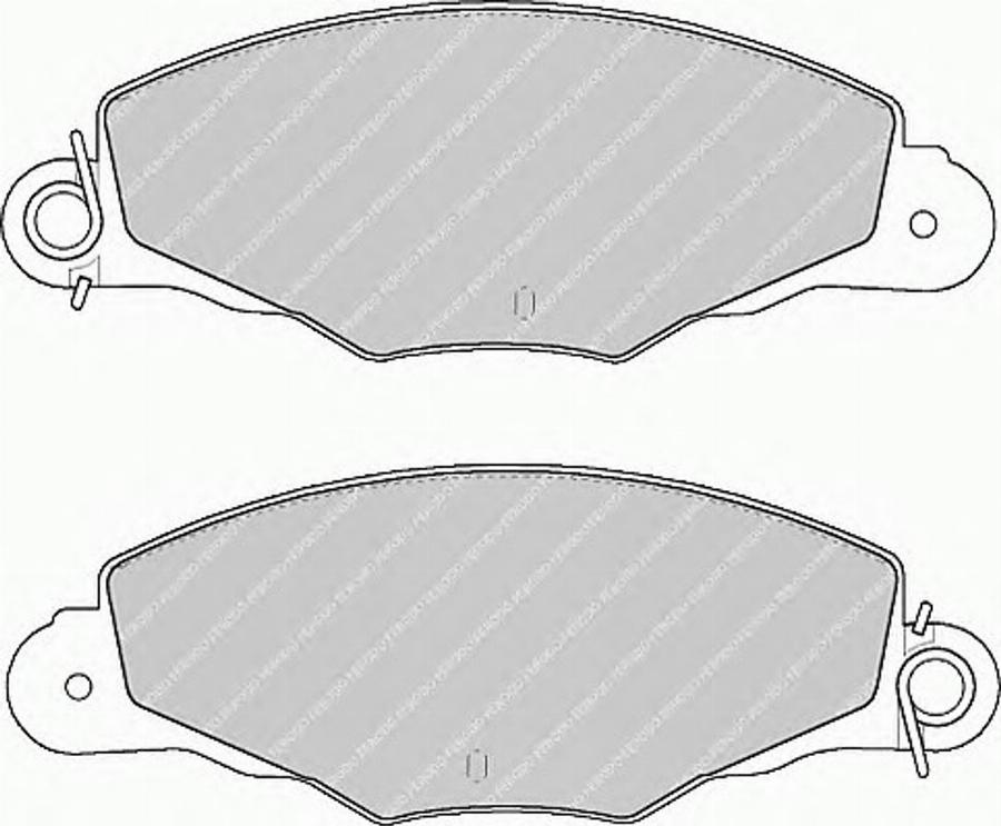 Ferodo FSL1114 - Тормозные колодки, дисковые, комплект www.autospares.lv