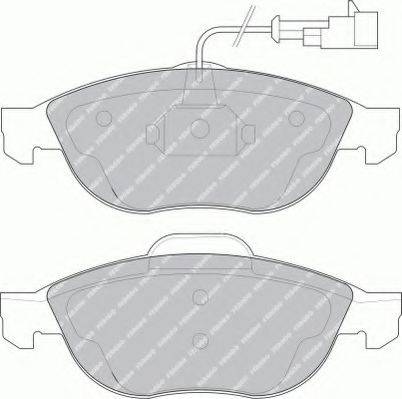 Ferodo FSL1134 - Brake Pad Set, disc brake www.autospares.lv