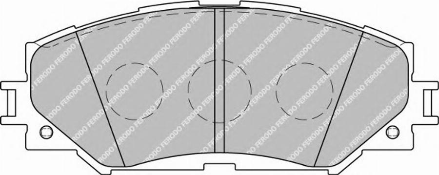 Ferodo FSL1891 - Brake Pad Set, disc brake www.autospares.lv