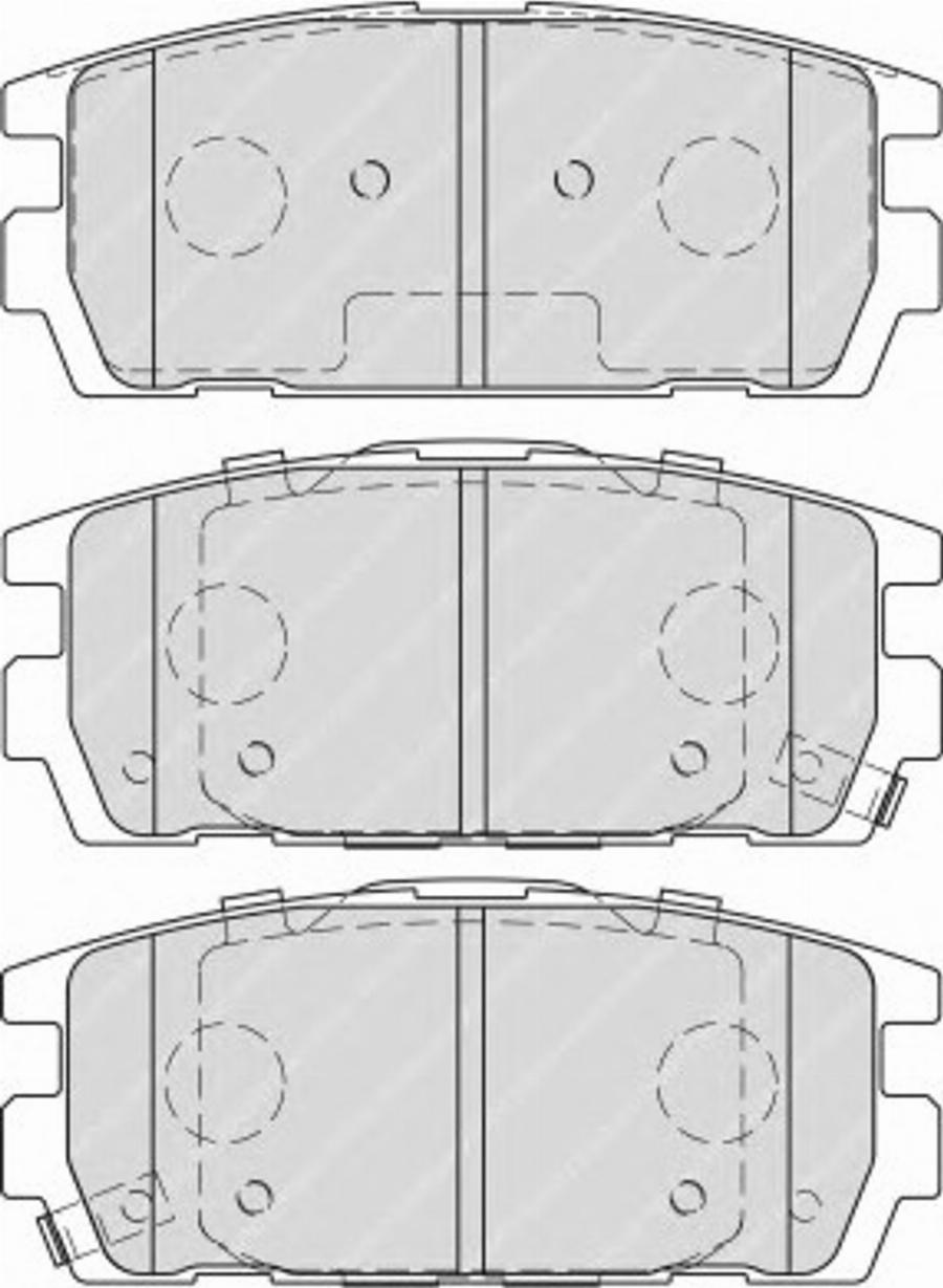 Ferodo FSL1841 - Тормозные колодки, дисковые, комплект www.autospares.lv