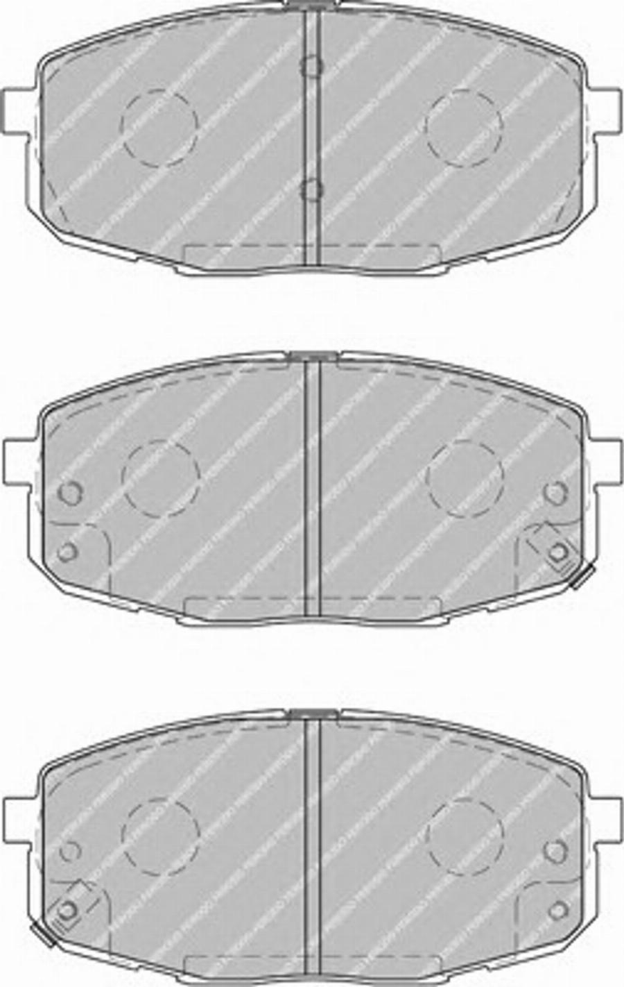 Ferodo FSL1869 - Тормозные колодки, дисковые, комплект www.autospares.lv