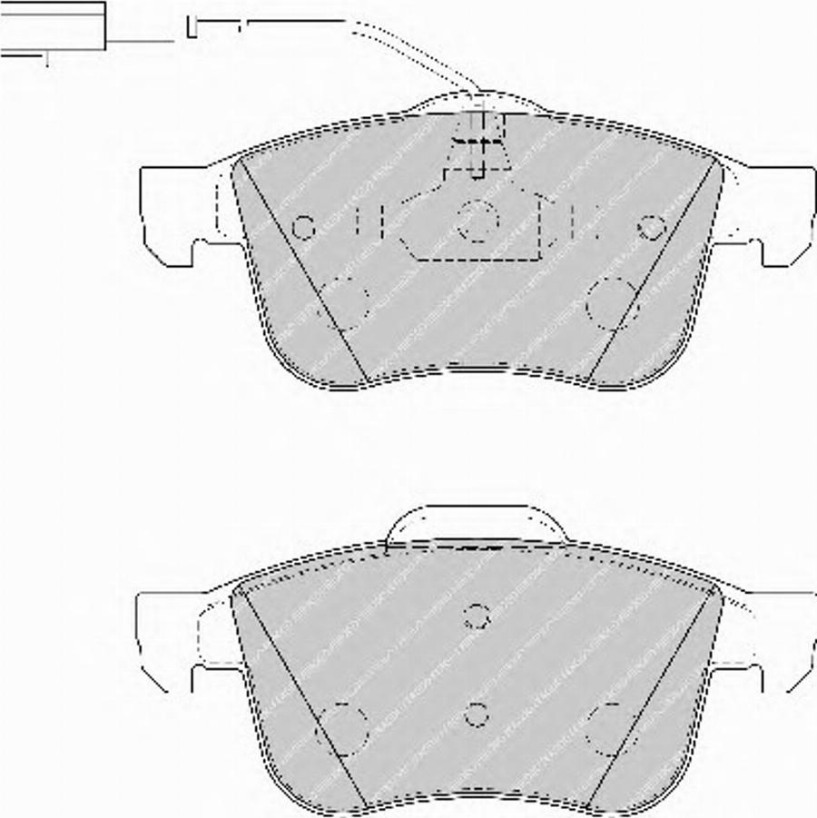 Ferodo FSL1805 - Bremžu uzliku kompl., Disku bremzes www.autospares.lv