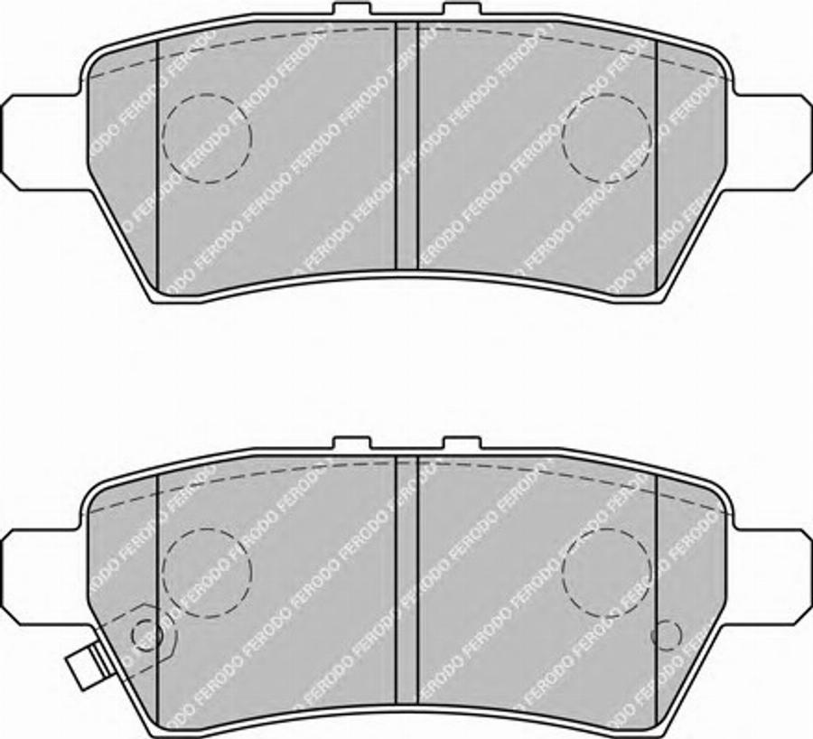 Ferodo FSL1882 - Bremžu uzliku kompl., Disku bremzes www.autospares.lv