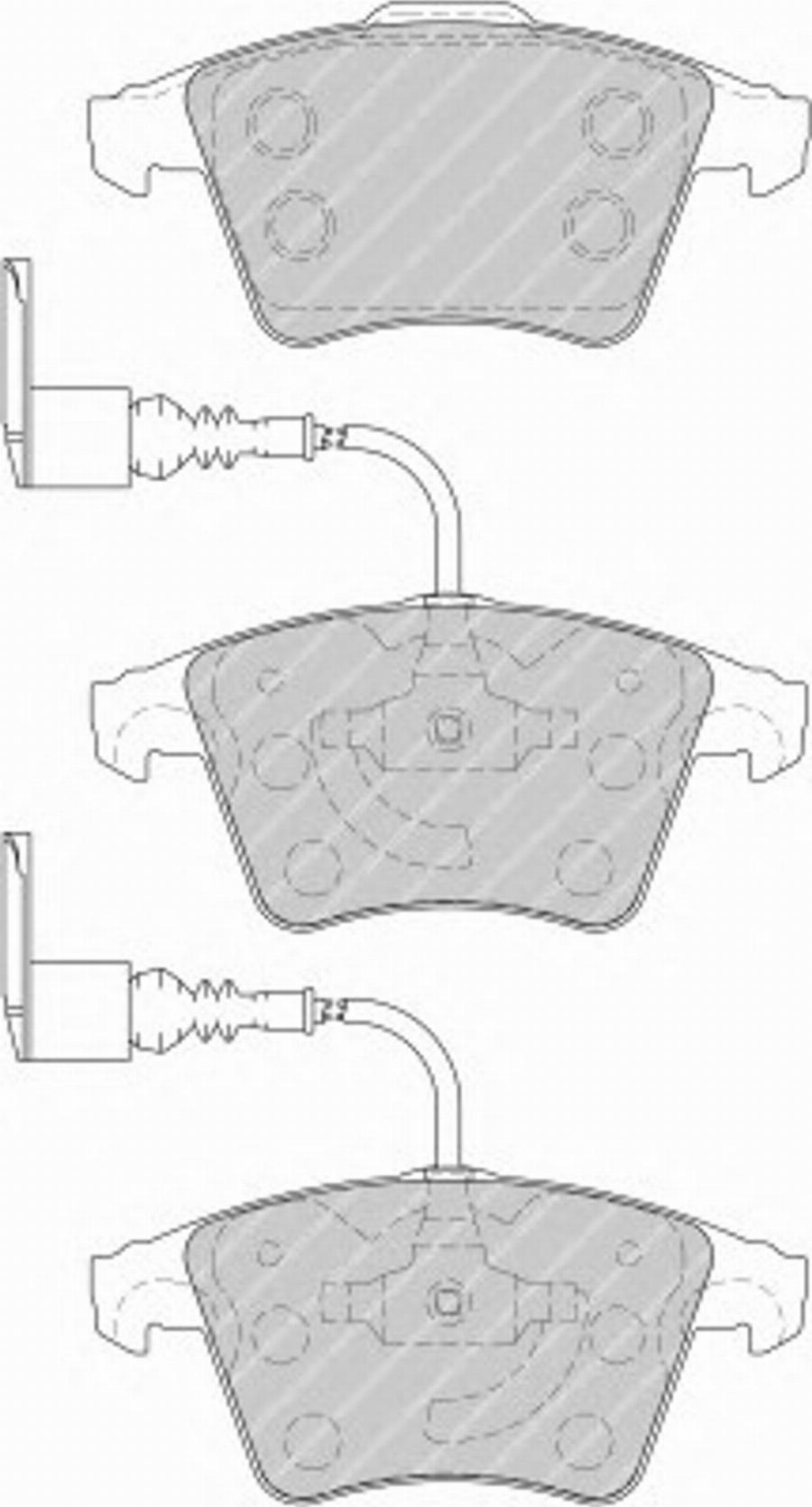 Ferodo FSL1826 - Bremžu uzliku kompl., Disku bremzes www.autospares.lv