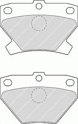 Ferodo FSL1395 - Тормозные колодки, дисковые, комплект www.autospares.lv