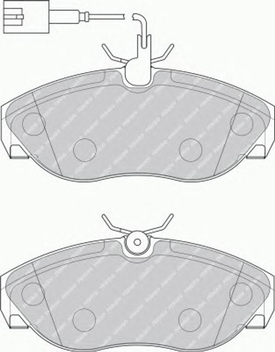 Ferodo FSL1396 - Brake Pad Set, disc brake www.autospares.lv