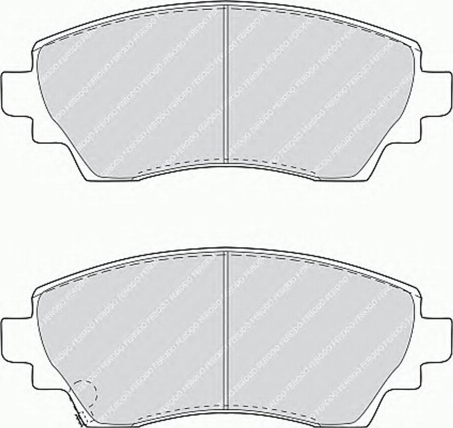 Ferodo FSL1391 - Тормозные колодки, дисковые, комплект www.autospares.lv