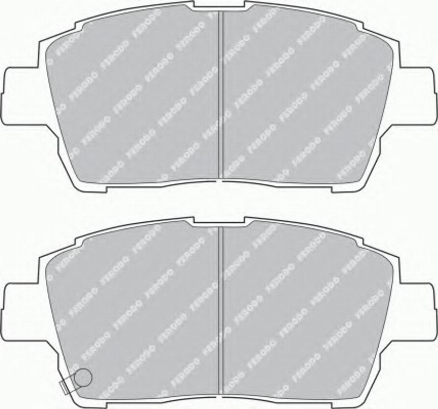 Ferodo FSL1392 - Brake Pad Set, disc brake www.autospares.lv