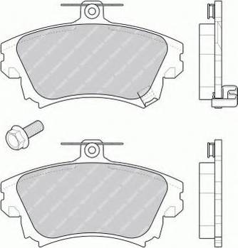 Ferodo FSL1384 - Brake Pad Set, disc brake www.autospares.lv