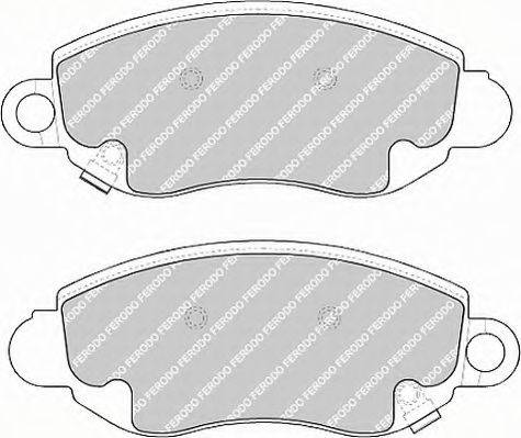 Ferodo FSL1381 - Bremžu uzliku kompl., Disku bremzes www.autospares.lv