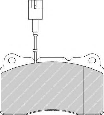 Ferodo FSL1334 - Bremžu uzliku kompl., Disku bremzes www.autospares.lv