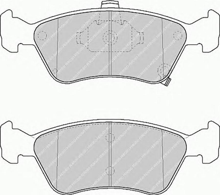 Ferodo FSL1321 - Тормозные колодки, дисковые, комплект www.autospares.lv