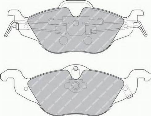 Ferodo FSL1293 - Brake Pad Set, disc brake www.autospares.lv