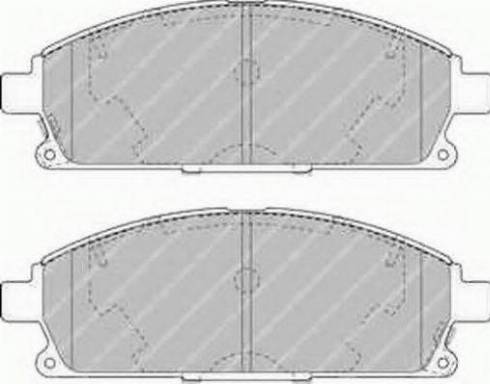 Ferodo FSL1263 - Brake Pad Set, disc brake www.autospares.lv