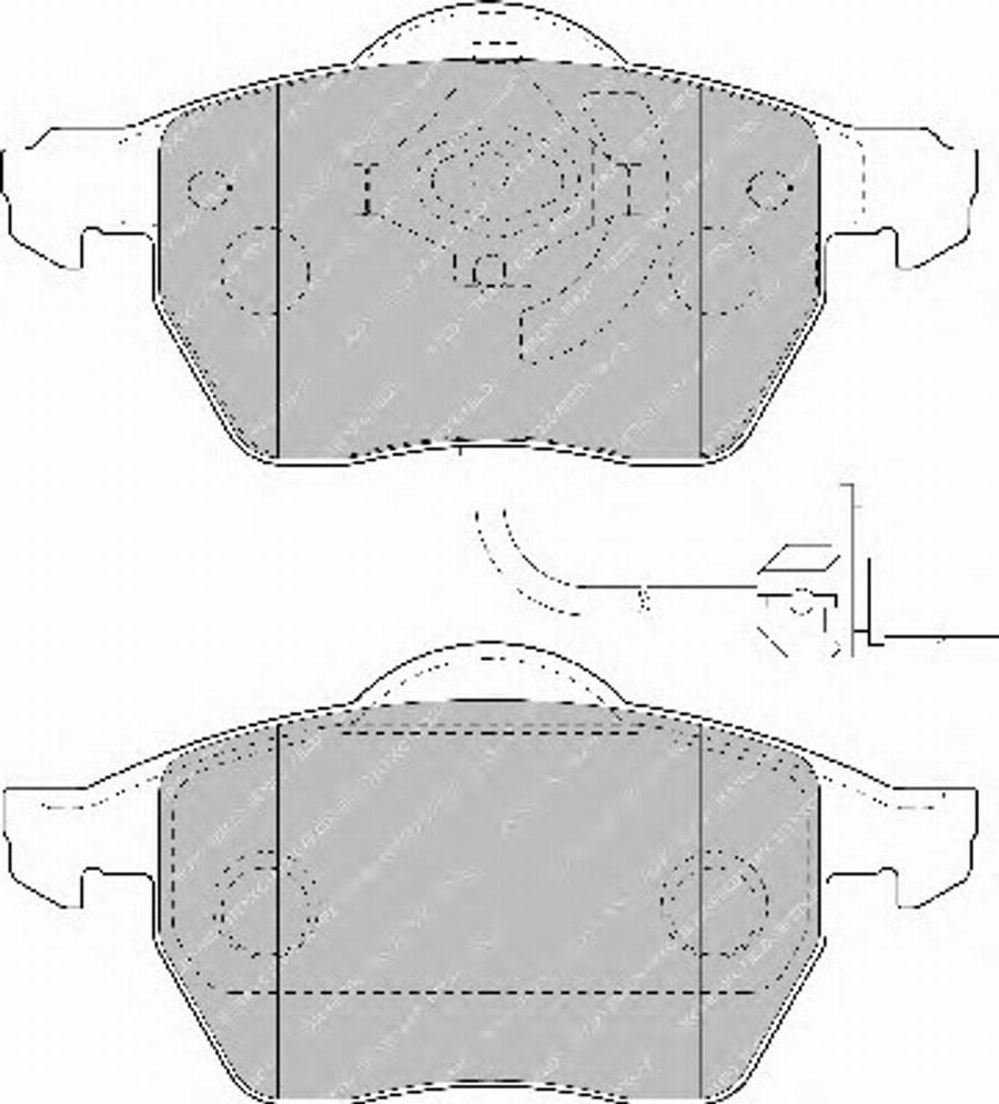 Ferodo FSL1717 - Bremžu uzliku kompl., Disku bremzes www.autospares.lv