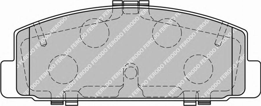 Ferodo FSL1721 - Bremžu uzliku kompl., Disku bremzes www.autospares.lv