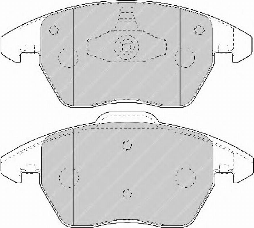 Ferodo FSL1728 - Тормозные колодки, дисковые, комплект www.autospares.lv