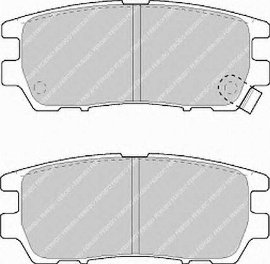 Ferodo FSL804 - Тормозные колодки, дисковые, комплект www.autospares.lv