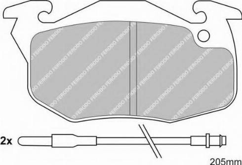 Ferodo FSL393 - Bremžu uzliku kompl., Disku bremzes www.autospares.lv