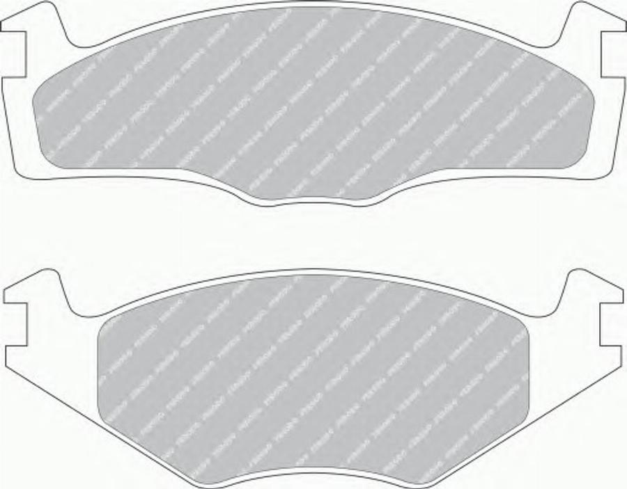 Ferodo FSL392 - Brake Pad Set, disc brake www.autospares.lv