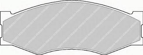 Ferodo FSL340 - Brake Pad Set, disc brake www.autospares.lv