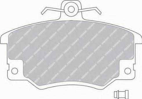 Ferodo FSL370 - Тормозные колодки, дисковые, комплект www.autospares.lv