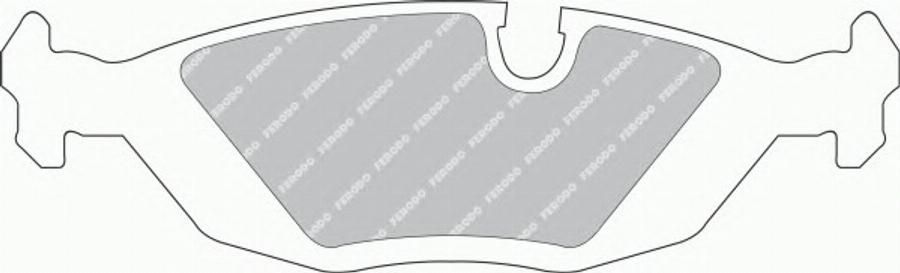 Ferodo FSL296 - Brake Pad Set, disc brake www.autospares.lv