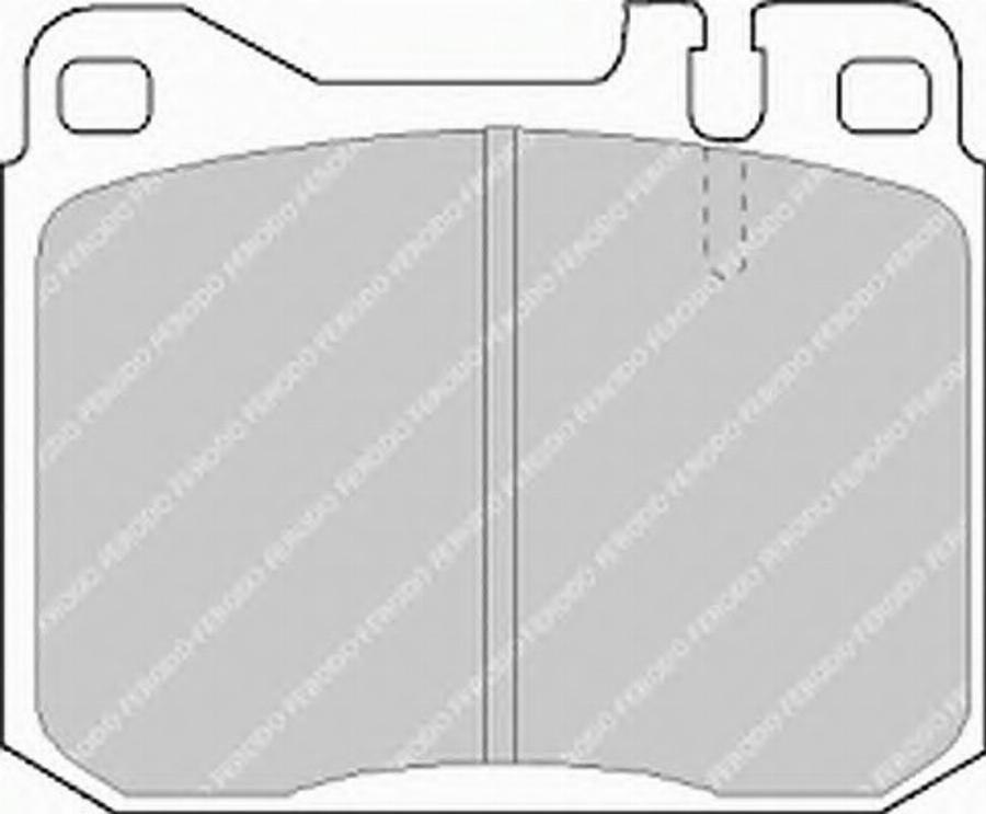 Ferodo FSL243 - Bremžu uzliku kompl., Disku bremzes autospares.lv