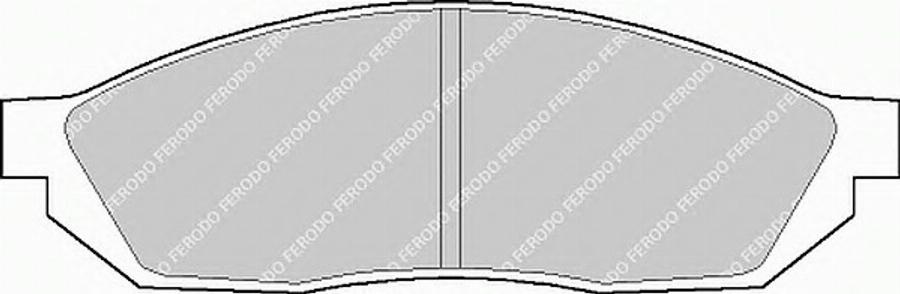 Ferodo FSL208 - Brake Pad Set, disc brake www.autospares.lv