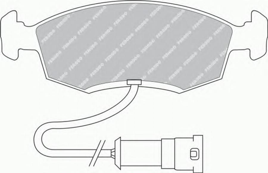 Ferodo FSL276 - Тормозные колодки, дисковые, комплект www.autospares.lv