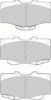 Ferodo FSL797 - Тормозные колодки, дисковые, комплект www.autospares.lv