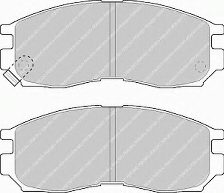 Ferodo FSL764 - Тормозные колодки, дисковые, комплект www.autospares.lv