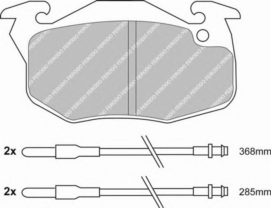 Ferodo FSL719 - Тормозные колодки, дисковые, комплект www.autospares.lv