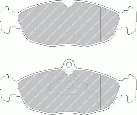 Ferodo FSL732 - Тормозные колодки, дисковые, комплект www.autospares.lv