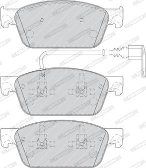 Ferodo FVR4302 - Bremžu uzliku kompl., Disku bremzes www.autospares.lv