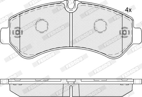 Ferodo FVR5187 - Bremžu uzliku kompl., Disku bremzes www.autospares.lv