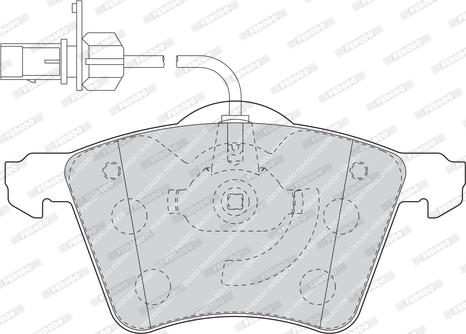 Ferodo FVR1484 - Bremžu uzliku kompl., Disku bremzes autospares.lv