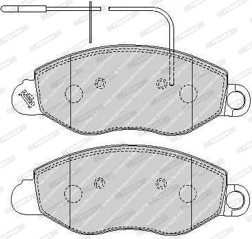 Ferodo FVR1616 - Bremžu uzliku kompl., Disku bremzes www.autospares.lv