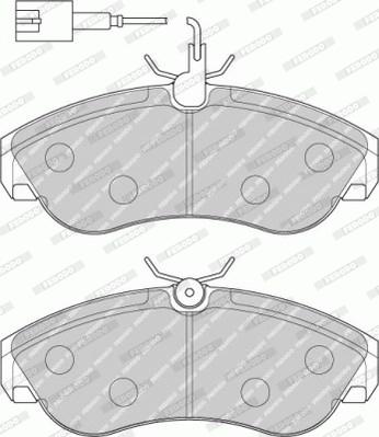 Ferodo FVR1397 - Bremžu uzliku kompl., Disku bremzes www.autospares.lv