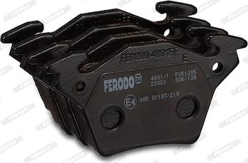 Ferodo FVR1305 - Bremžu uzliku kompl., Disku bremzes www.autospares.lv