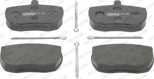 Ferodo FVR886 - Тормозные колодки, дисковые, комплект www.autospares.lv