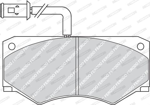 Ferodo FVR709 - Bremžu uzliku kompl., Disku bremzes www.autospares.lv