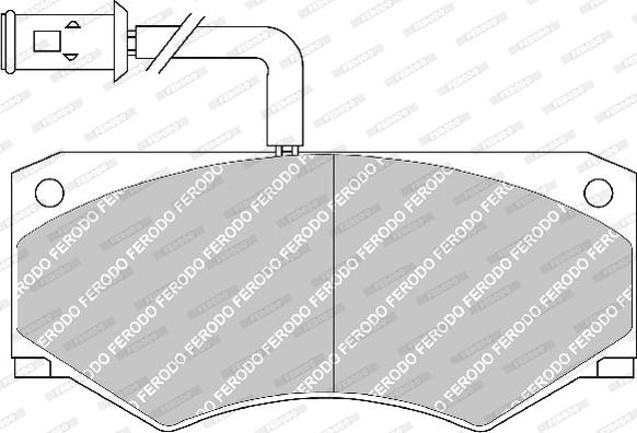 Ferodo FVR709 - Bremžu uzliku kompl., Disku bremzes www.autospares.lv