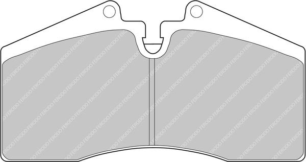 Ferodo Racing FCP560H - Bremžu uzliku kompl., Disku bremzes autospares.lv