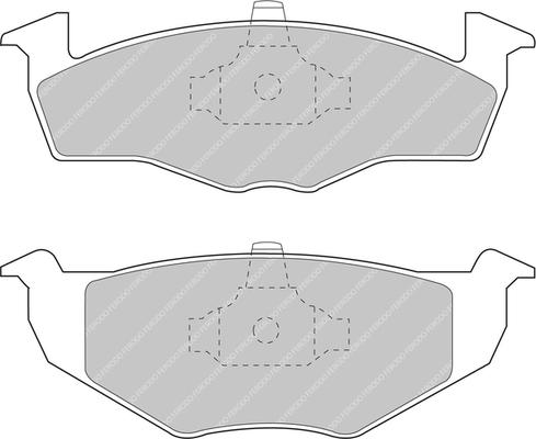 Ferodo Racing FCP1054H - Тормозные колодки, дисковые, комплект www.autospares.lv