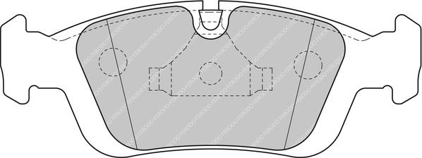 Ferodo Racing FCP1300H - Тормозные колодки, дисковые, комплект www.autospares.lv