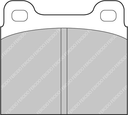 Ferodo Racing FCP2C - Brake Pad Set, disc brake www.autospares.lv