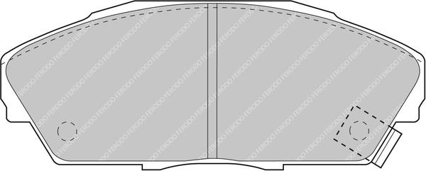 Ferodo Racing FCP748H - Brake Pad Set, disc brake www.autospares.lv