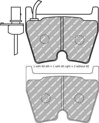 Ferodo Racing FDS1664 - Bremžu uzliku kompl., Disku bremzes www.autospares.lv